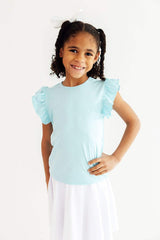 Bluebird S/S Ruffle Tee - Mila & Rose ® - Flyclothing LLC