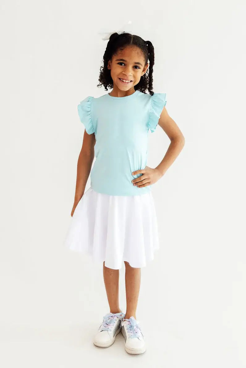Bluebird S/S Ruffle Tee - Mila & Rose ® - Flyclothing LLC