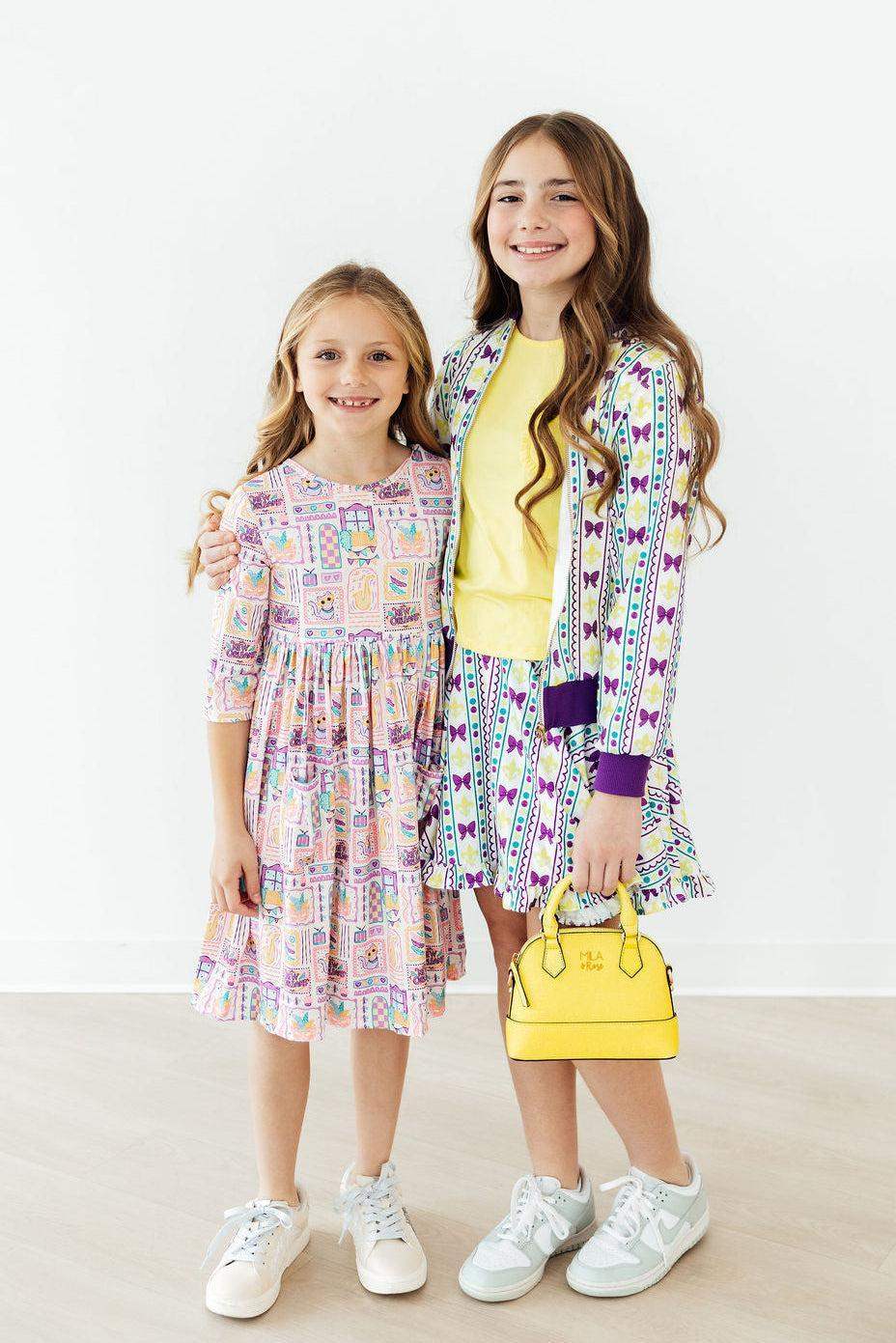 French Quarter Fun 3/4 Sleeve Pocket Twirl Dress - Mila & Rose ® - Flyclothing LLC