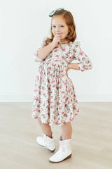 Cowgirl Cutie 3/4 Sleeve Ruffle Twirl Dress - Mila & Rose ® - Flyclothing LLC