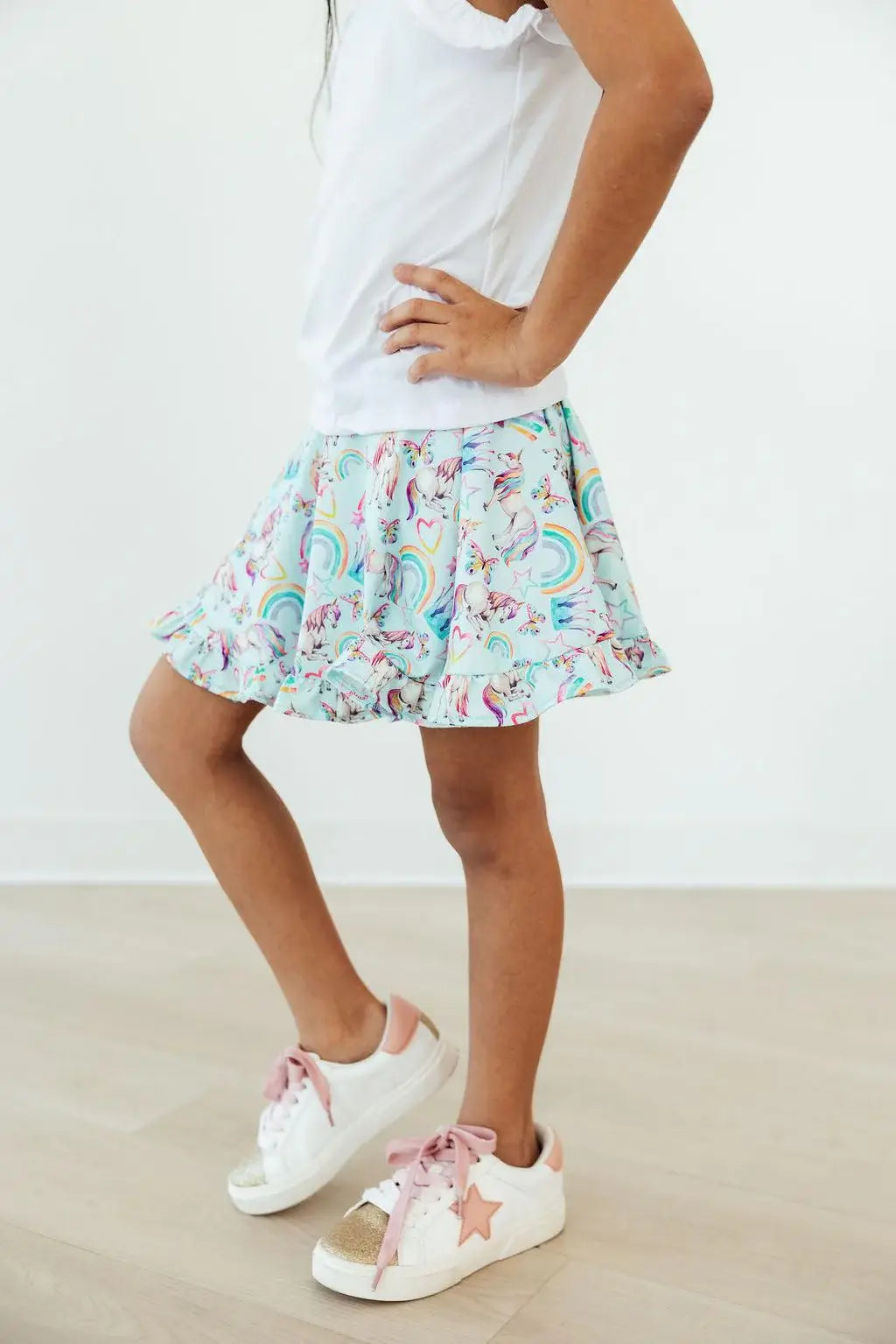 Unicorn Queen Ruffle Twirl Skort - Mila & Rose ® - Flyclothing LLC
