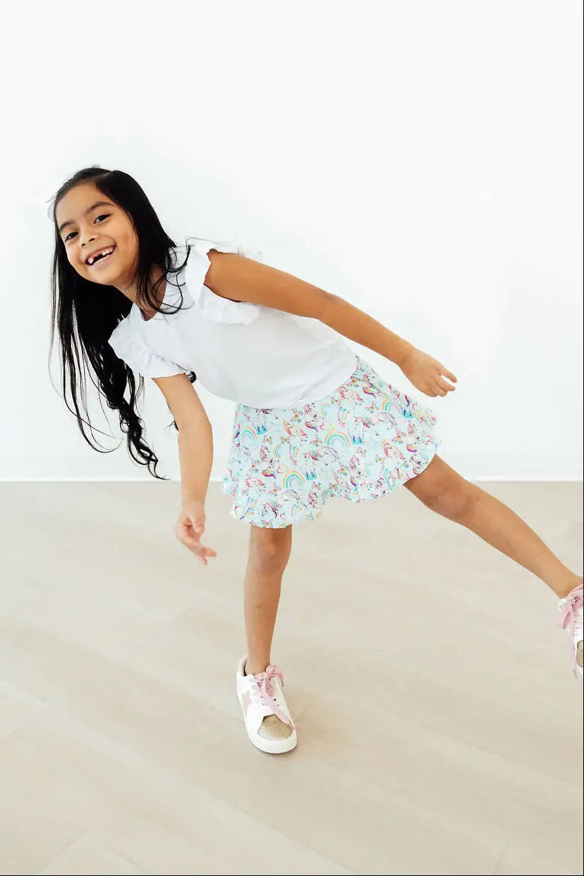 Unicorn Queen Ruffle Twirl Skort - Mila & Rose ® - Flyclothing LLC