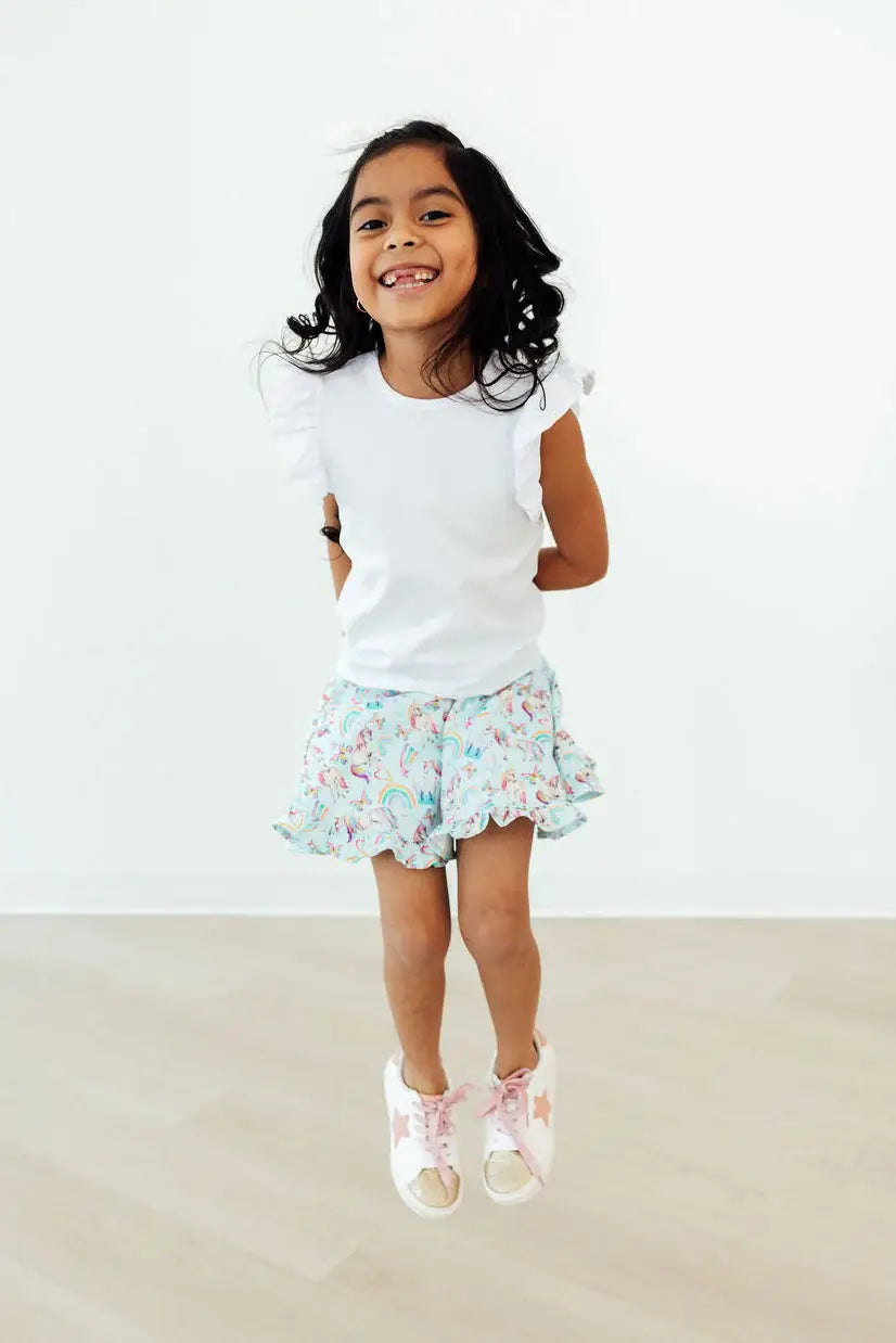 Unicorn Queen Ruffle Twirl Skort - Mila & Rose ® - Flyclothing LLC