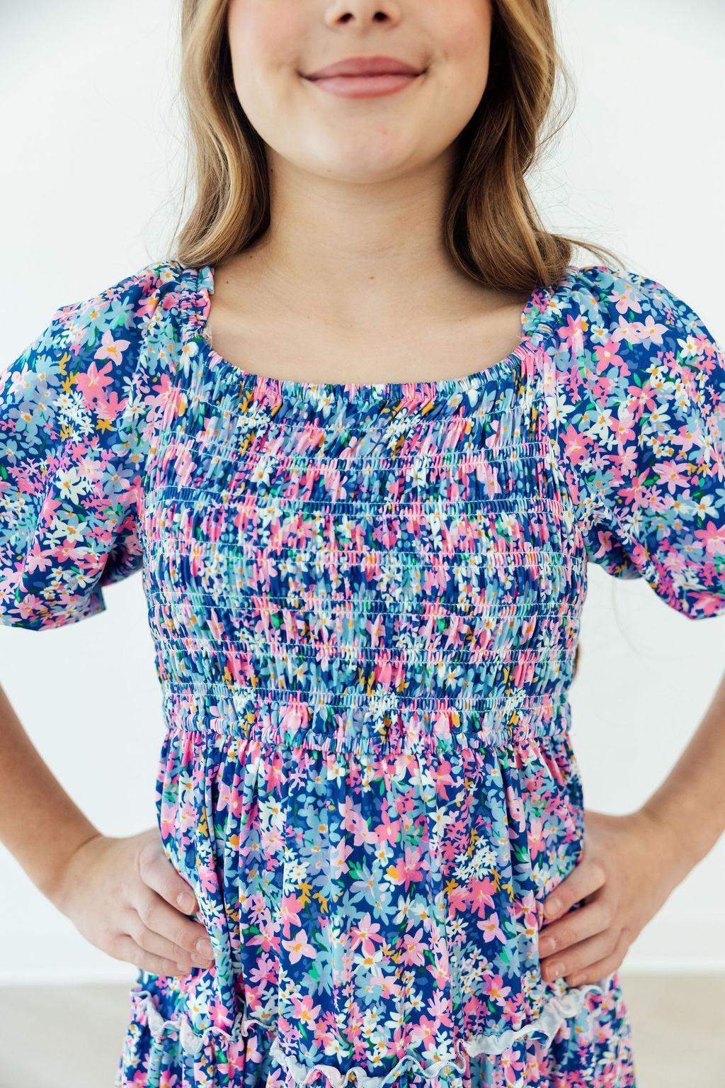 Darling Daisies Smocked Ruffle Dress - Mila & Rose ® - Flyclothing LLC