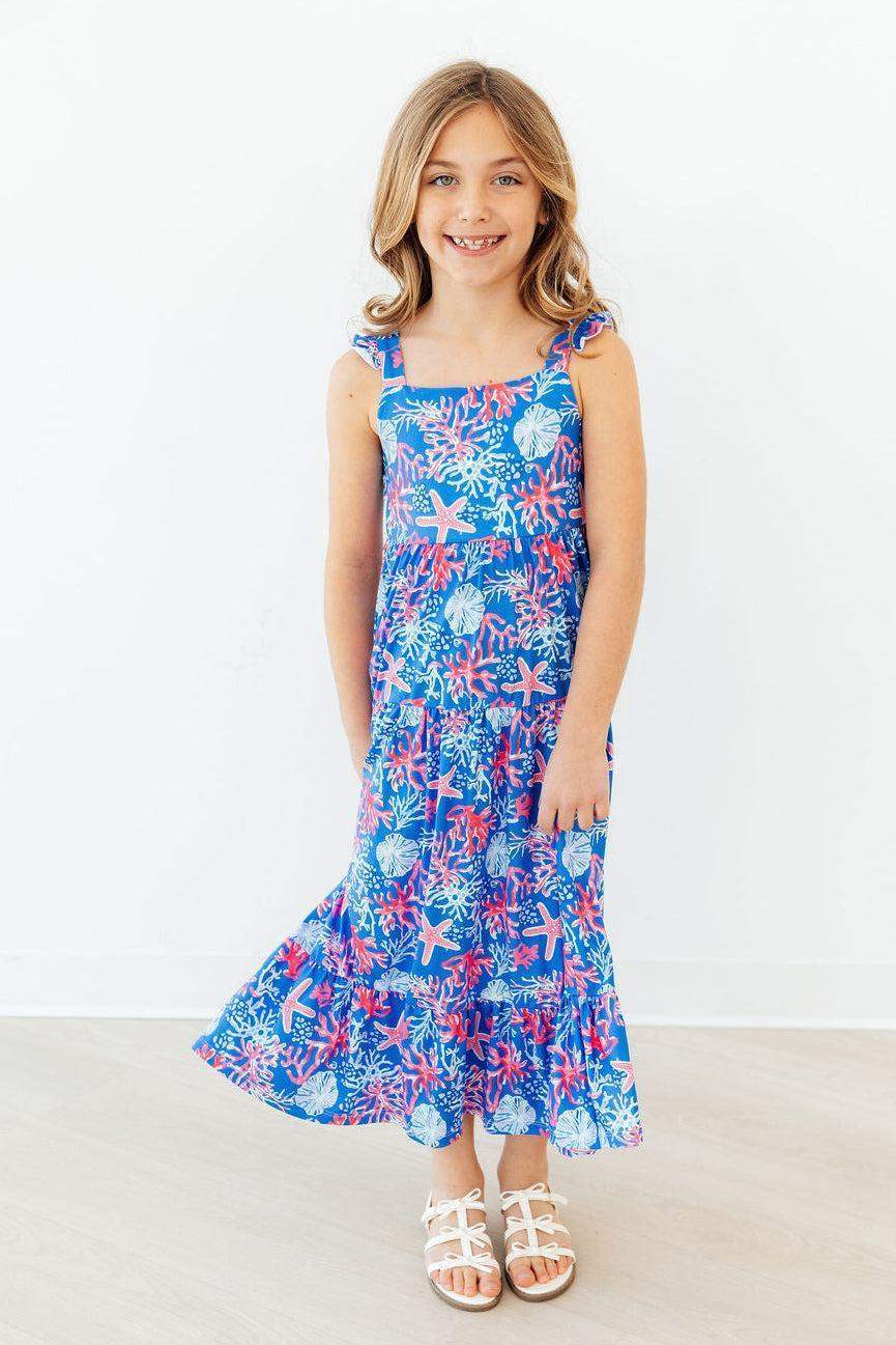 Coral Cove Ruffle Maxi Dress - Mila & Rose ® - Flyclothing LLC