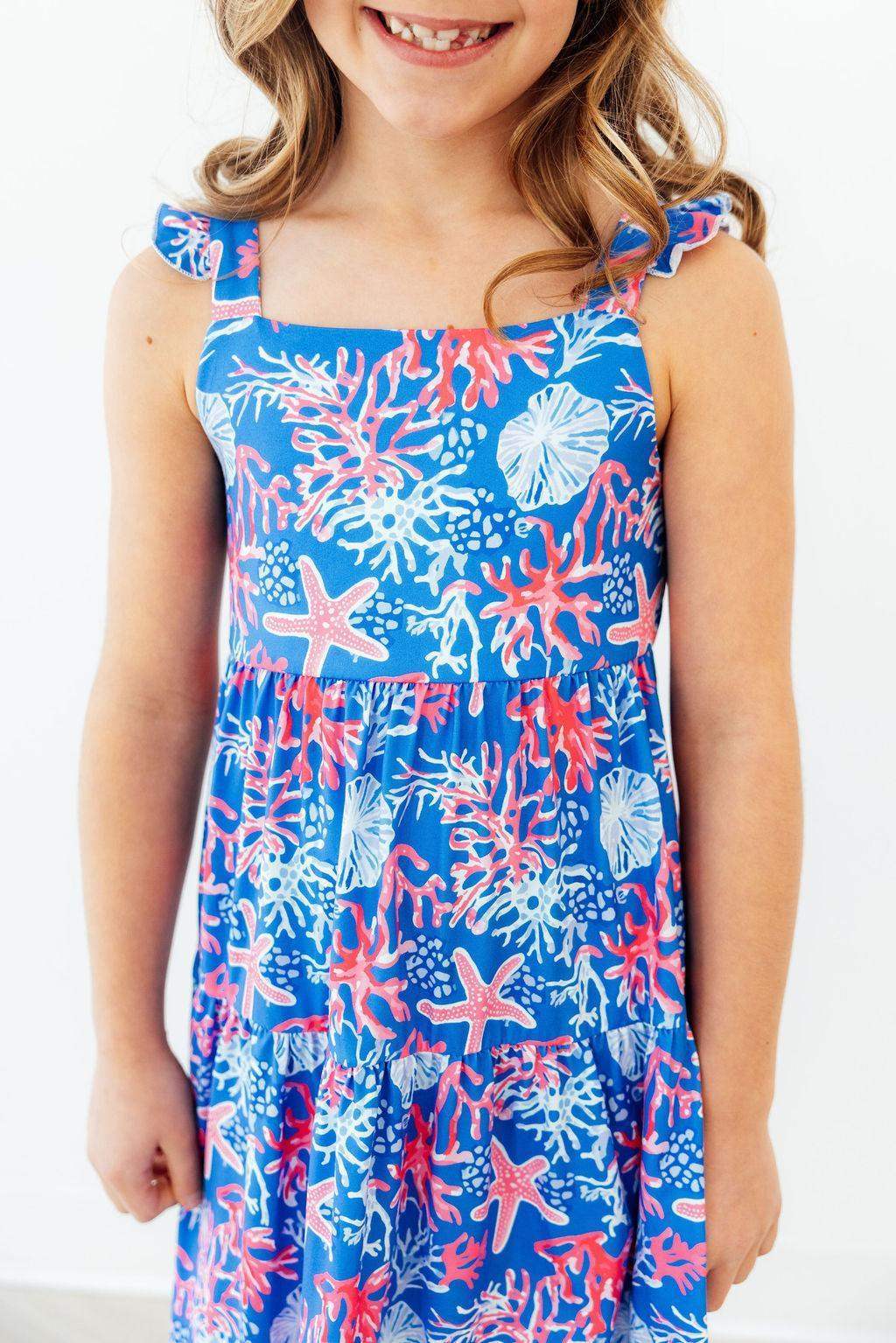 Coral Cove Ruffle Maxi Dress - Mila & Rose ® - Flyclothing LLC