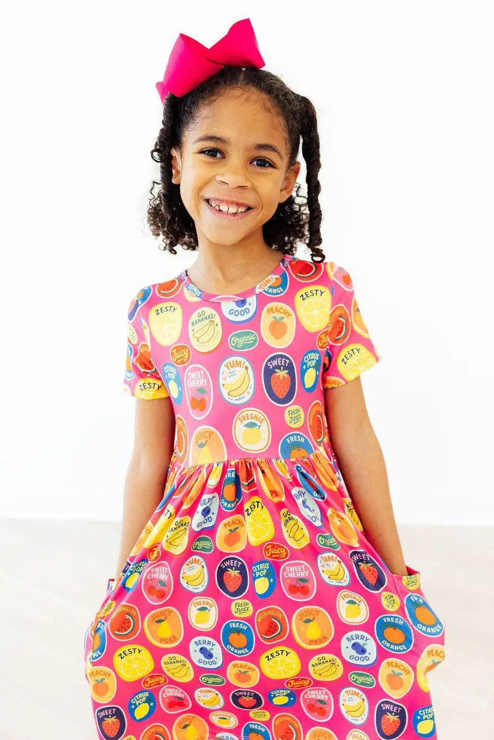 Fresh & Fruity S/S Pocket Twirl Dress - Mila & Rose ® - Flyclothing LLC