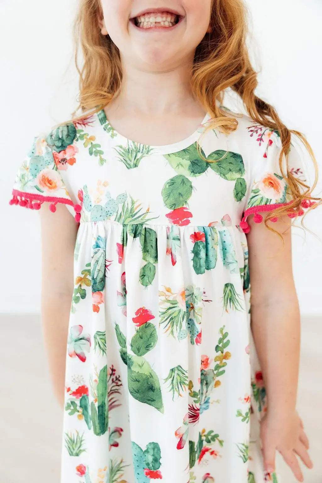Cute Cactus Pom Pom Dress - Mila & Rose ® - Flyclothing LLC