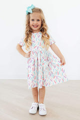 Color Crayons S/S Pocket Twirl Dress - Mila & Rose ® - Flyclothing LLC