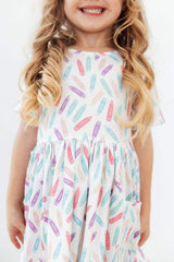 Color Crayons S/S Pocket Twirl Dress - Mila & Rose ® - Flyclothing LLC