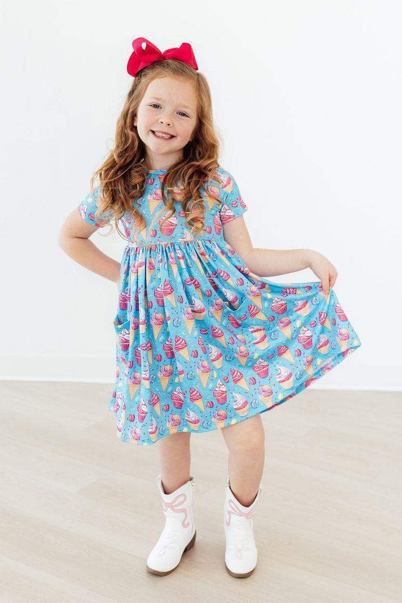 Delightful Desserts S/S Pocket Twirl Dress - Mila & Rose ® - Flyclothing LLC
