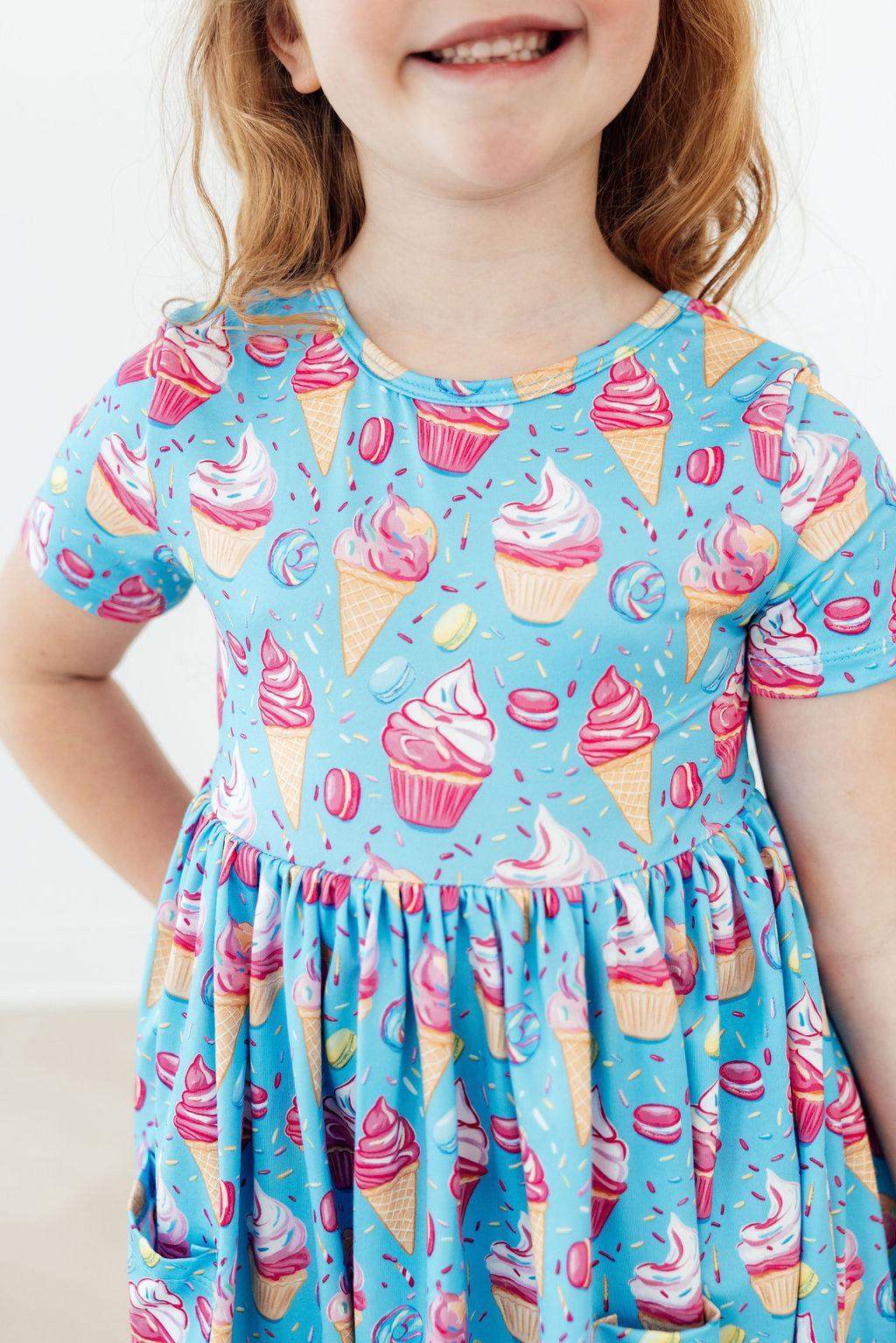 Delightful Desserts S/S Pocket Twirl Dress - Mila & Rose ® - Flyclothing LLC