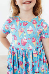 Delightful Desserts S/S Pocket Twirl Dress - Mila & Rose ® - Flyclothing LLC
