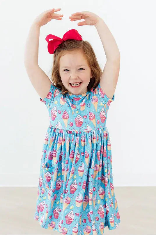 Delightful Desserts S/S Pocket Twirl Dress - Mila & Rose ® - Flyclothing LLC