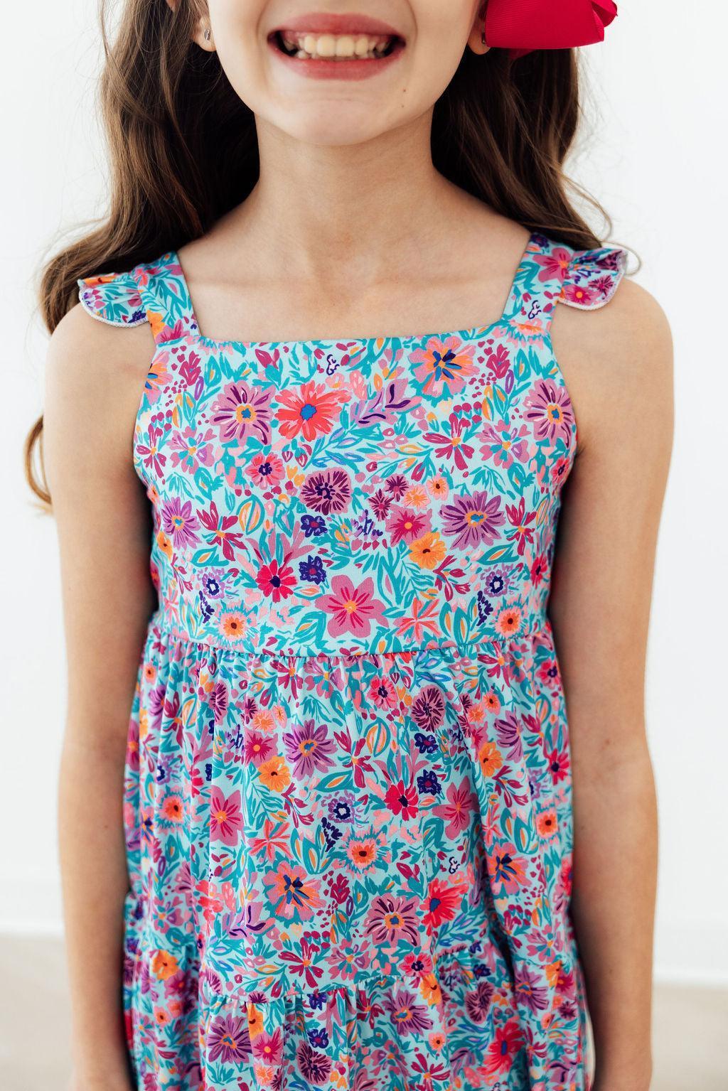 Tropical Garden Ruffle Maxi Dress - Mila & Rose ® - Flyclothing LLC