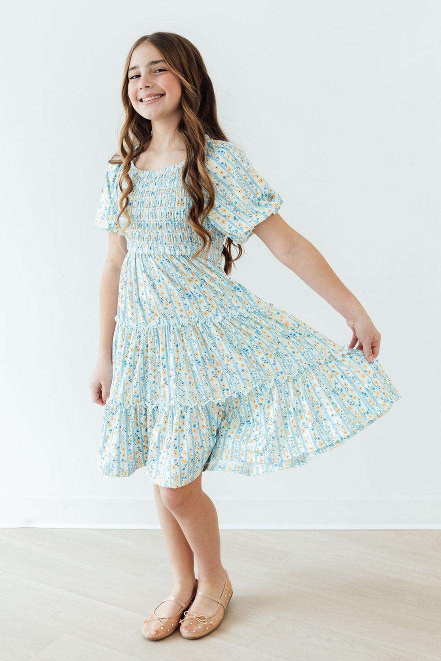 Buttercup Blooms Smocked Ruffle Dress - Mila & Rose ® - Flyclothing LLC
