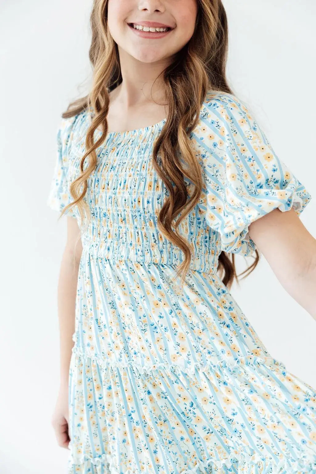 Buttercup Blooms Smocked Ruffle Dress - Mila & Rose ® - Flyclothing LLC