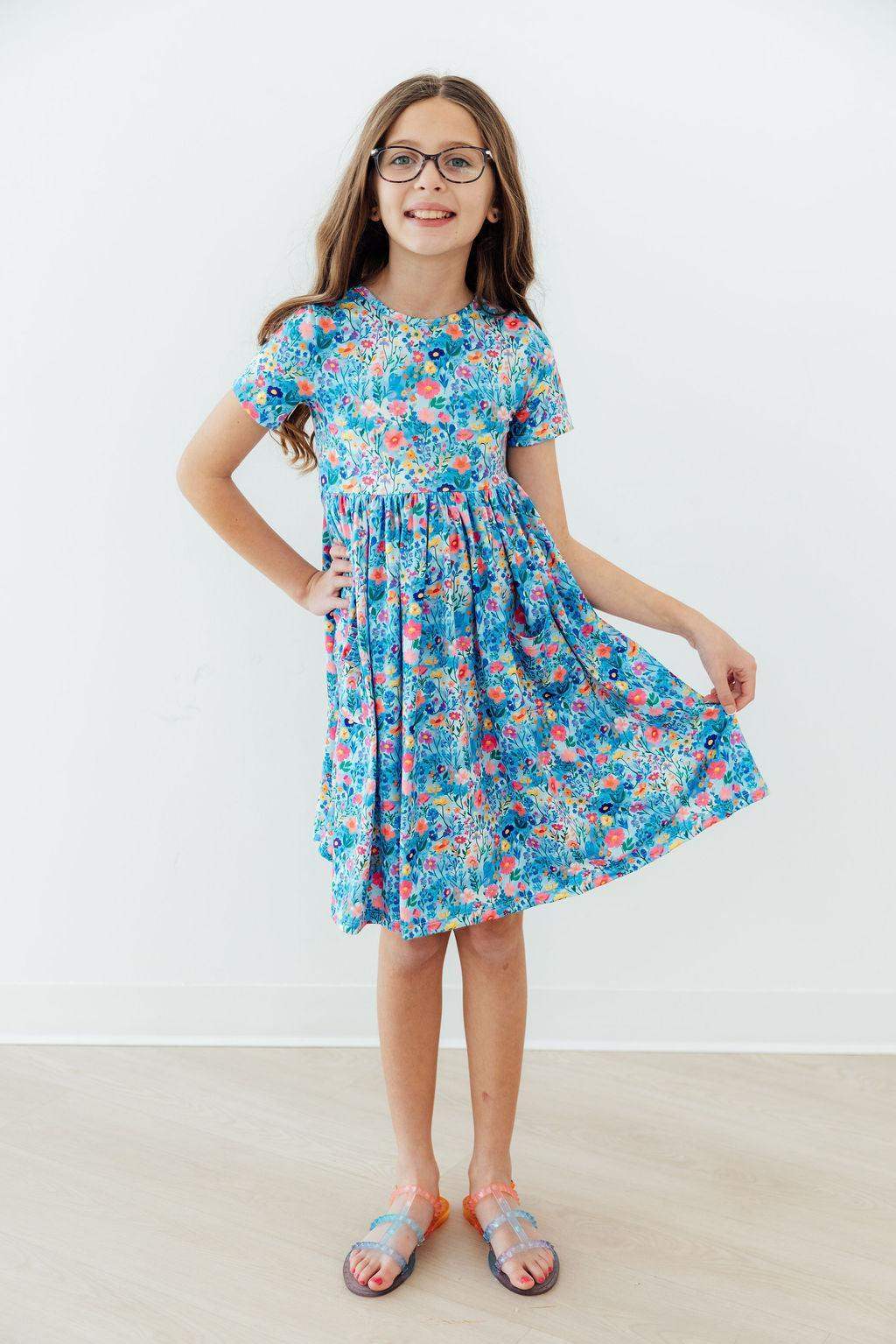 Blooming in Wonderland S/S Pocket Twirl Dress - Mila & Rose ® - Flyclothing LLC