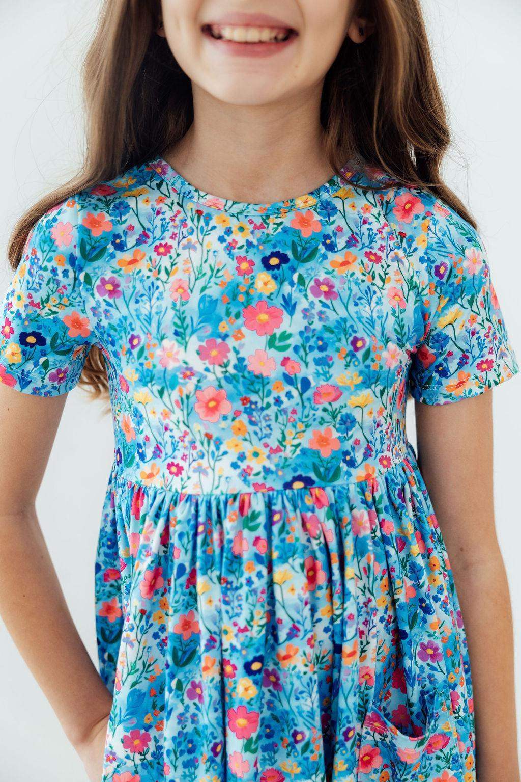 Blooming in Wonderland S/S Pocket Twirl Dress - Mila & Rose ® - Flyclothing LLC