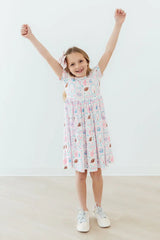 Game Day Girlie S/S Pocket Twirl Dress - Mila & Rose ® - Flyclothing LLC
