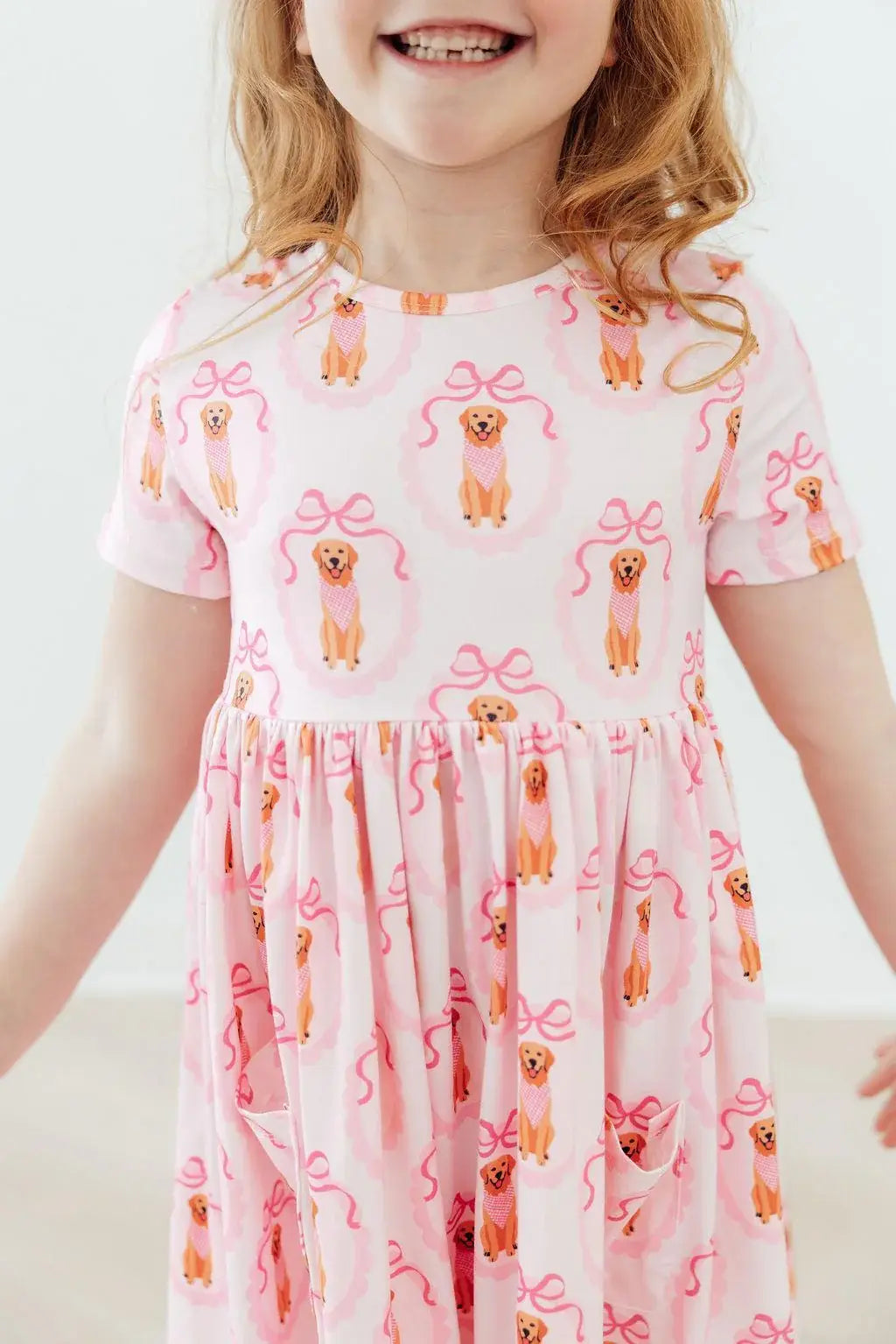 Girl's Best Friend S/S Pocket Twirl Dress - Mila & Rose ® - Flyclothing LLC