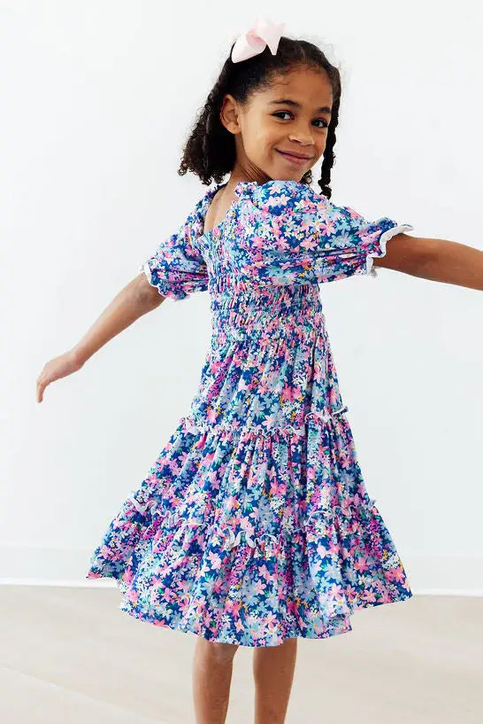 Darling Daisies Smocked Ruffle Dress - Mila & Rose ® - Flyclothing LLC