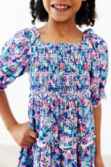 Darling Daisies Smocked Ruffle Dress - Mila & Rose ® - Flyclothing LLC