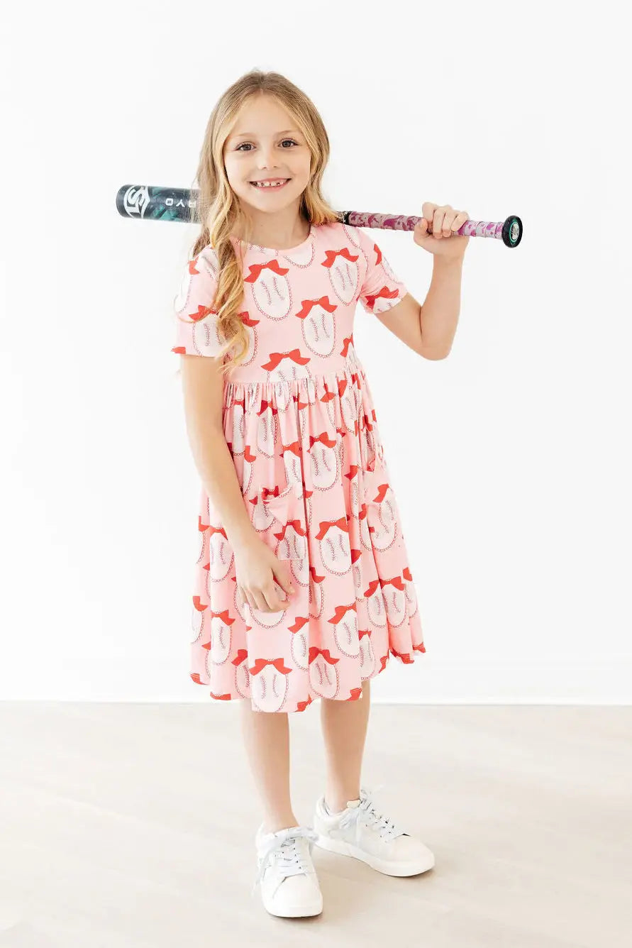 Pitcher Perfect S/S Pocket Twirl Dress - Mila & Rose ® - Flyclothing LLC