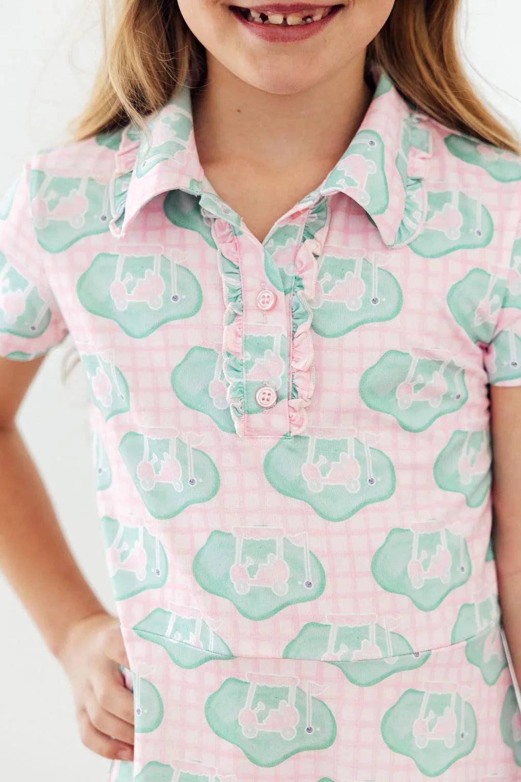 She's on the Green S/S Polo Dress - Mila & Rose ® - Flyclothing LLC