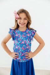 Dreaming Daisies S/S Ruffle Tee - Mila & Rose ® - Flyclothing LLC