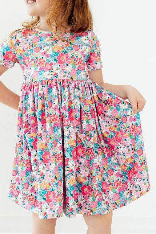 Petal Promises S/S Pocket Twirl Dress - Mila & Rose ® - Flyclothing LLC
