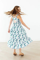 Surfer Girl Ruffle Maxi Dress - Mila & Rose ® - Flyclothing LLC
