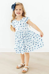 Berry Cute Flutter Sleeve Twirl Dress - Mila & Rose ® - Flyclothing LLC