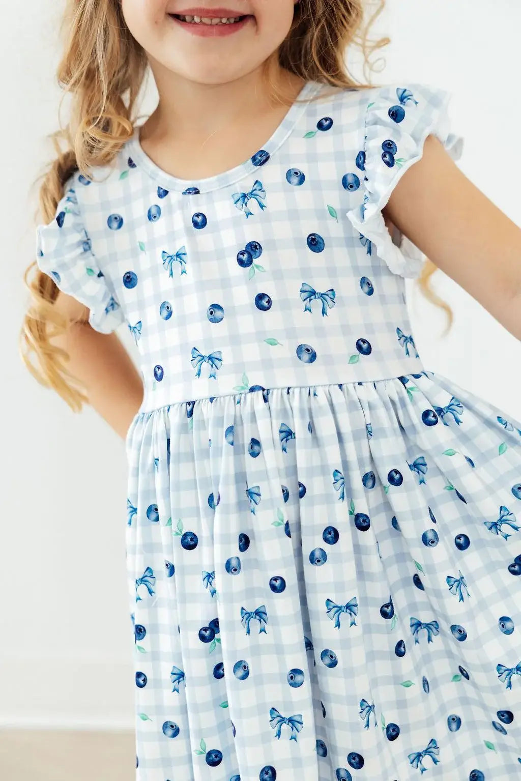 Berry Cute Flutter Sleeve Twirl Dress - Mila & Rose ® - Flyclothing LLC