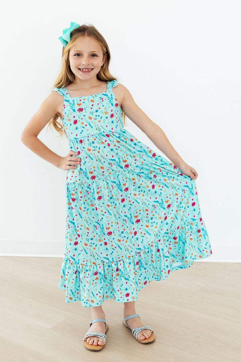 Bluebell Breeze Ruffle Maxi Dress - Mila & Rose ® - Flyclothing LLC