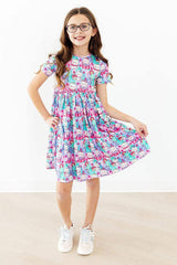 Time to Purr-ty S/S Pocket Twirl Dress - Mila & Rose ® - Flyclothing LLC