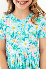 Preppy Daisies S/S Pocket Twirl Dress - Mila & Rose ® - Flyclothing LLC
