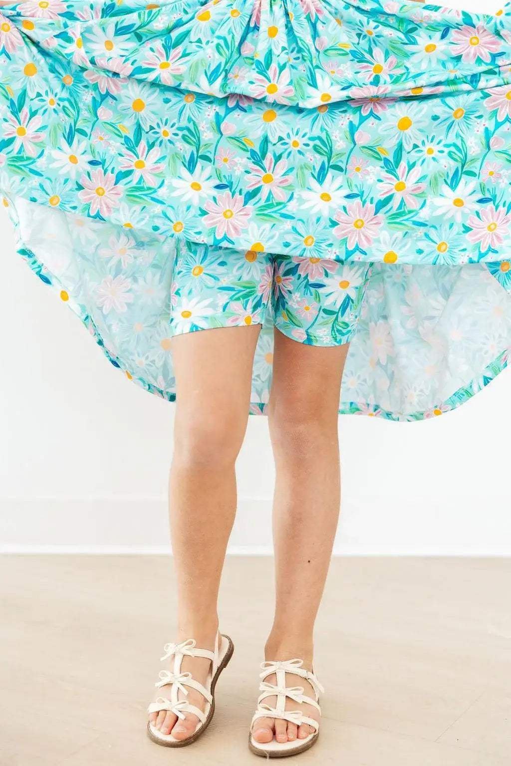 Preppy Daisies S/S Pocket Twirl Dress - Mila & Rose ® - Flyclothing LLC
