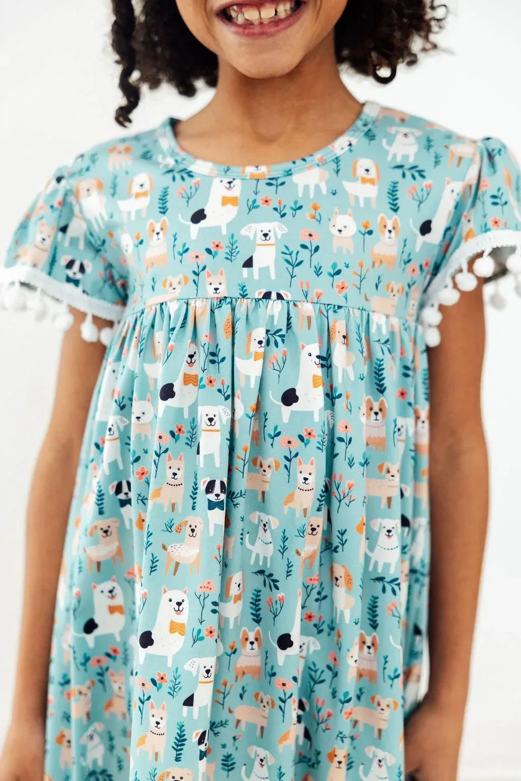 Furry Friends Pom Pom Dress - Mila & Rose ® - Flyclothing LLC