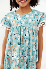 Furry Friends Pom Pom Dress - Mila & Rose ® - Flyclothing LLC