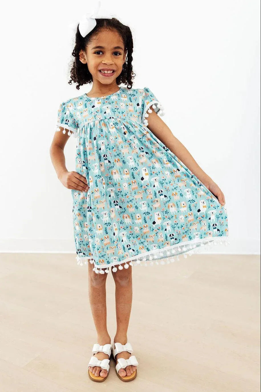 Furry Friends Pom Pom Dress - Mila & Rose ® - Flyclothing LLC