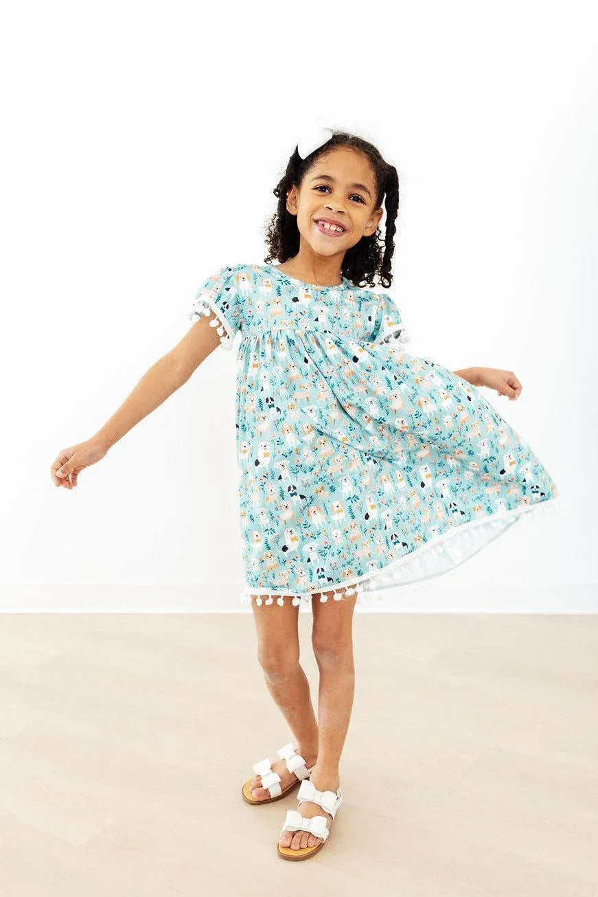Furry Friends Pom Pom Dress - Mila & Rose ® - Flyclothing LLC