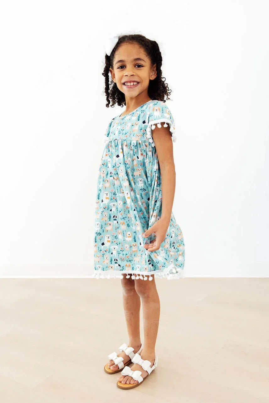 Furry Friends Pom Pom Dress - Mila & Rose ® - Flyclothing LLC