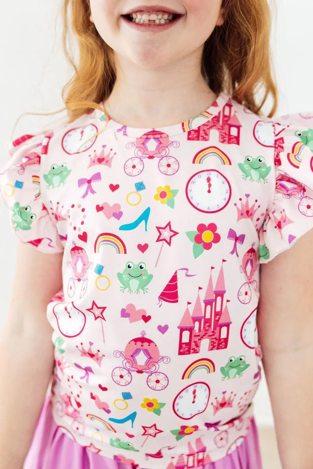 Princess & the Froggie S/S Ruffle Tee - Mila & Rose ® - Flyclothing LLC