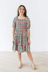 Beautiful Blossoms Smocked Ruffle Dress - Mila & Rose ® - Flyclothing LLC