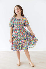Beautiful Blossoms Smocked Ruffle Dress - Mila & Rose ® - Flyclothing LLC