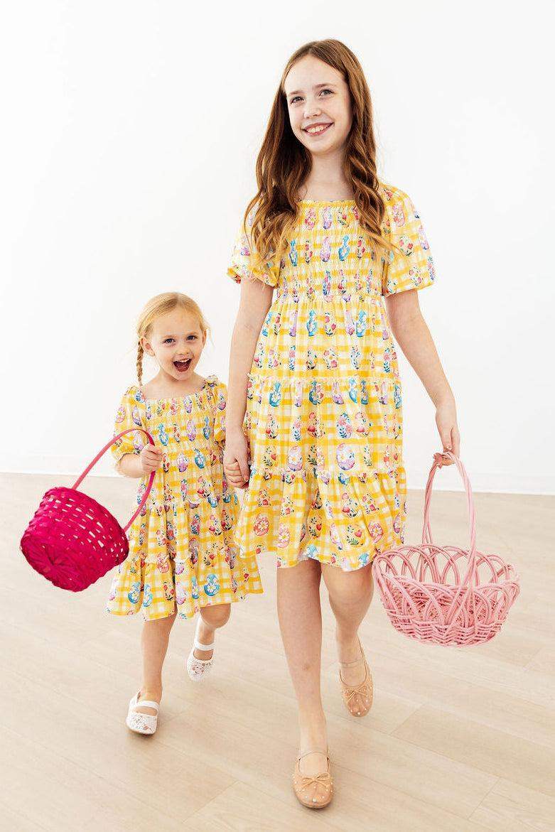 Easter Picnic Smocked Ruffle Dress - Mila & Rose ® - Flyclothing LLC