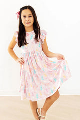 Preppy Peeps Flutter Sleeve Twirl Dress - Mila & Rose ® - Flyclothing LLC