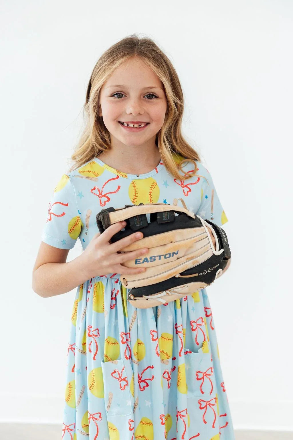 Softball Sweetie S/S Pocket Twirl Dress - Mila & Rose ® - Flyclothing LLC