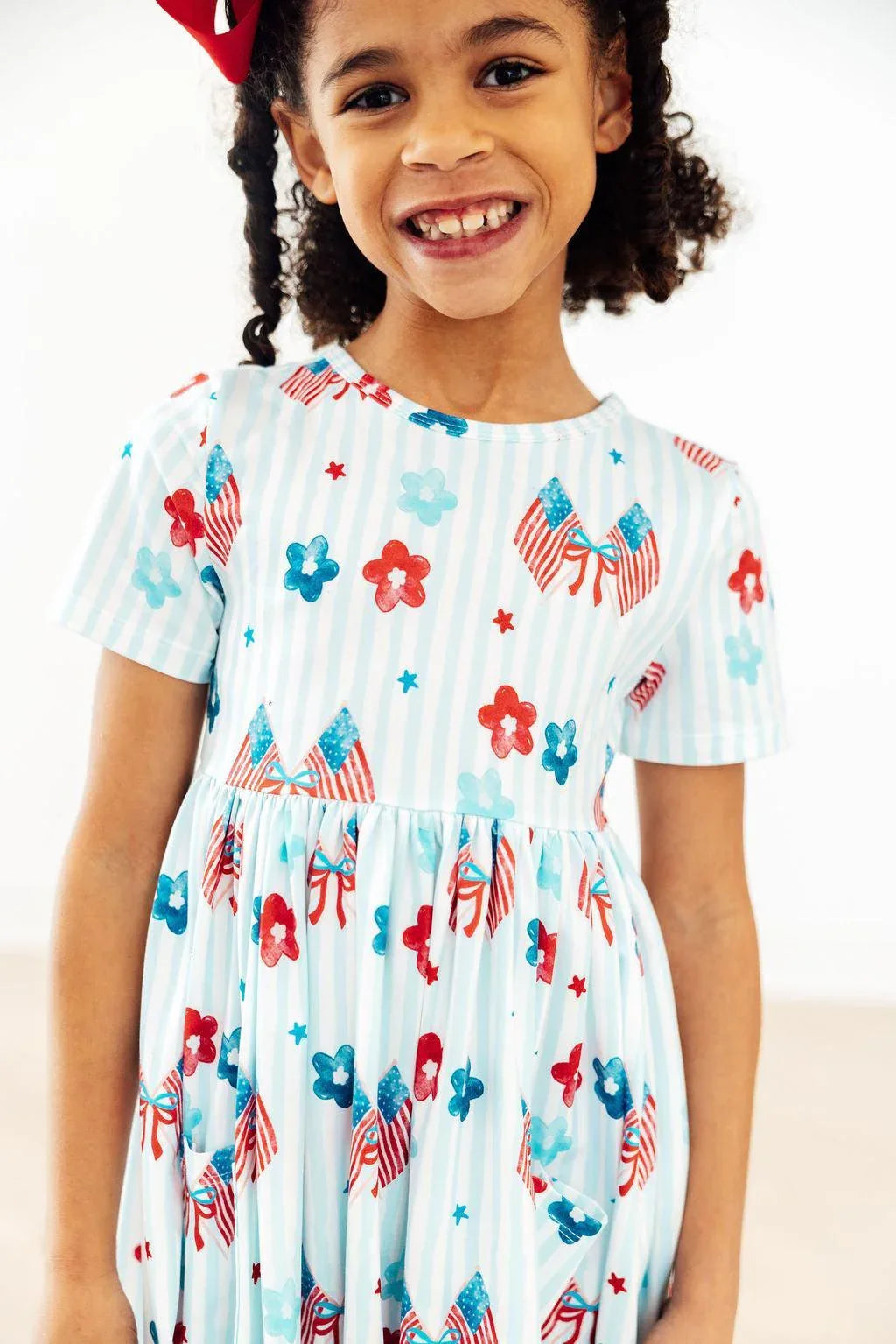 Home of the Brave S/S Pocket Twirl Dress - Mila & Rose ® - Flyclothing LLC